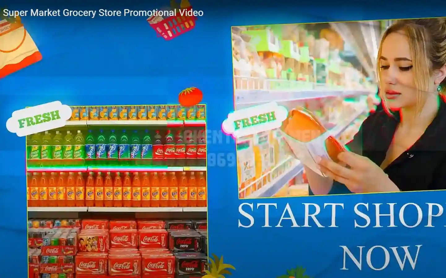 SUPER MARKET INFOGRAPHIC VIDEO