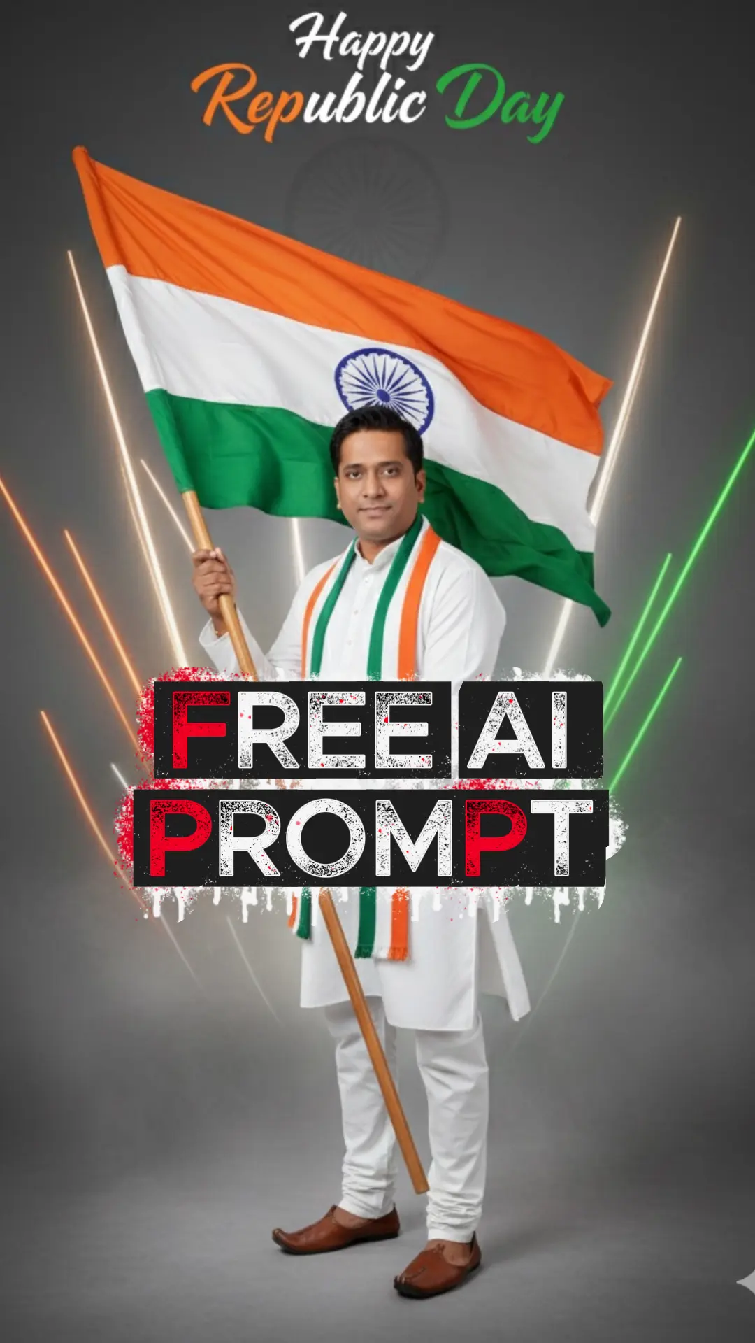 Republic Day Post Ai Prompt